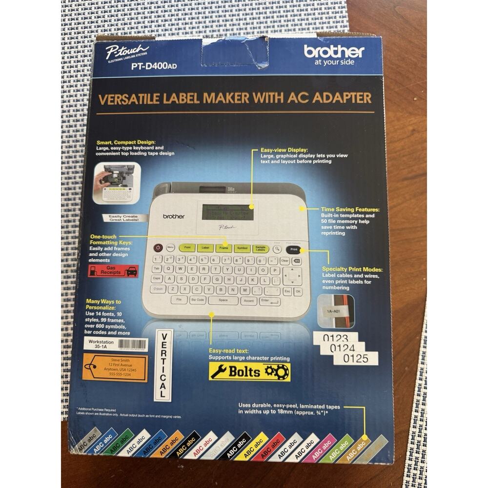 Brother P-touch PT-D400 Compact Desktop Label Maker Tested - Picture 3 of 6